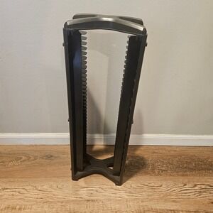 Level Up Video Game DVD Storage Tower Organizer 36 Disc Slot Capacity Black